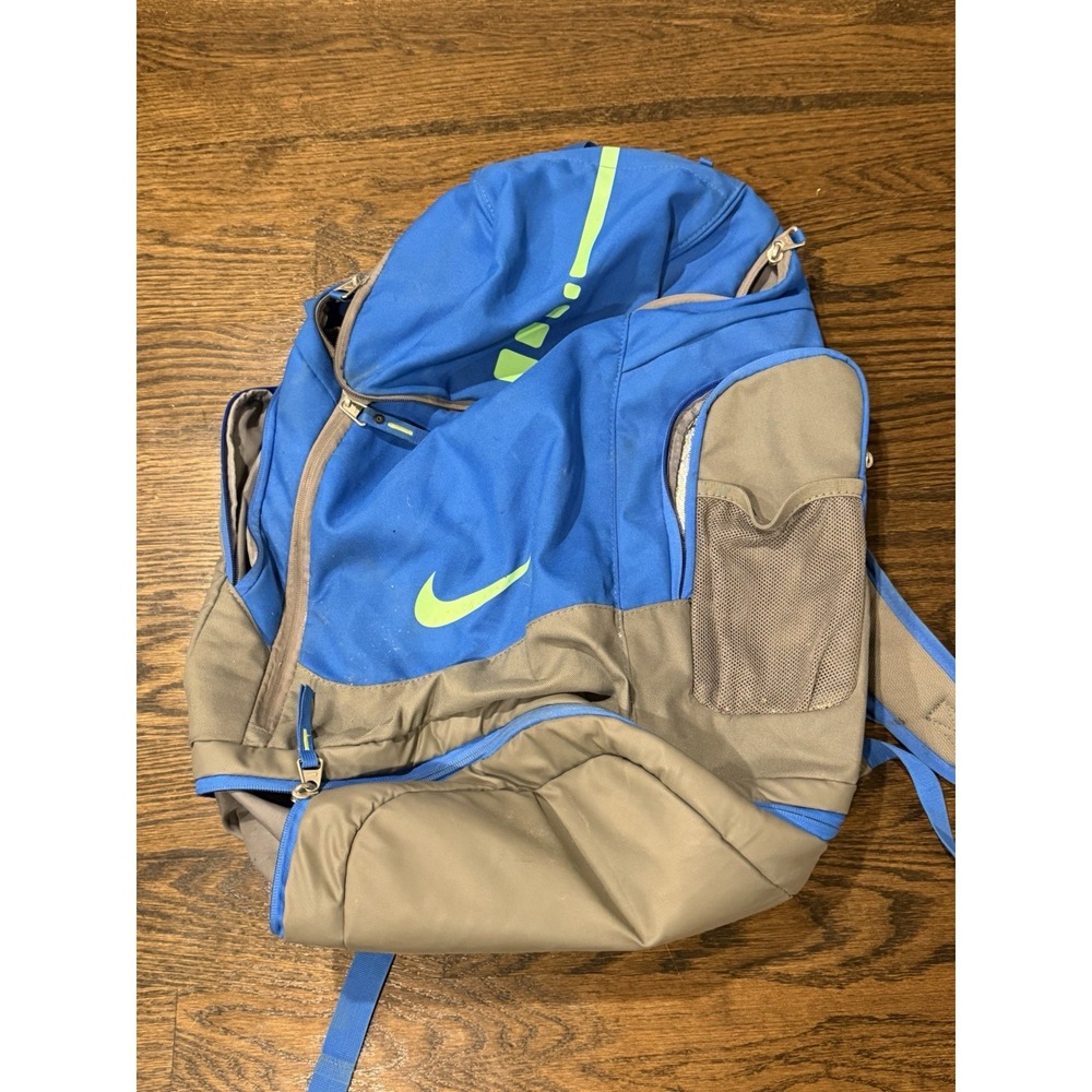 Nike Hoops Elite Max Air Team Blue Dual Zip Athleisure Workout Men's Backback